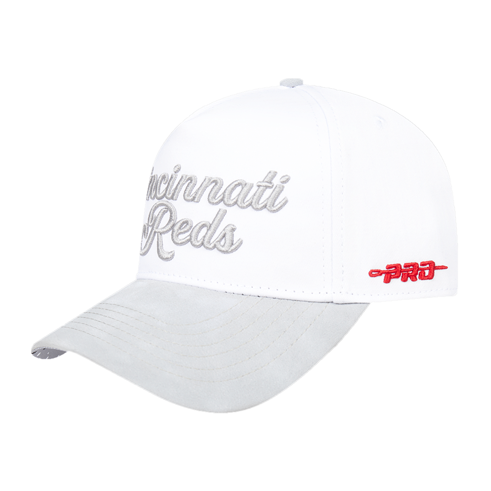 Pro Standard Cincinnati Reds White Cement White Snapback Hat